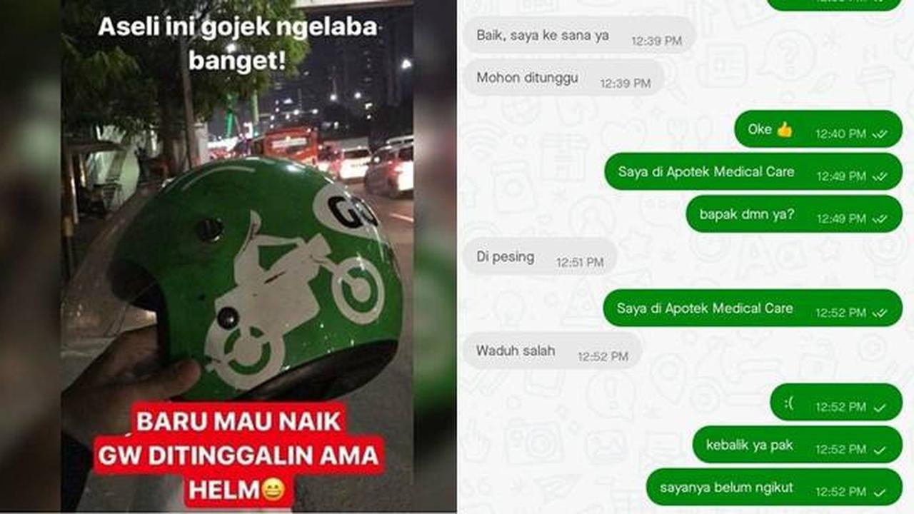 6 Chat Kocak Driver Ojol Lupa dengan Penumpang dan Orderan Ini Bikin Tepuk Jidat