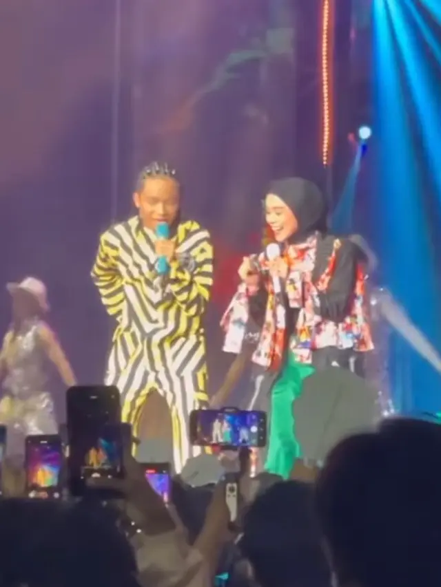 Tampilan Ceria Lesti Kejora dengan Outfit Penuh Warna di Konser Betrand Peto, Perdana Manggung Pasca Kasus KDRT