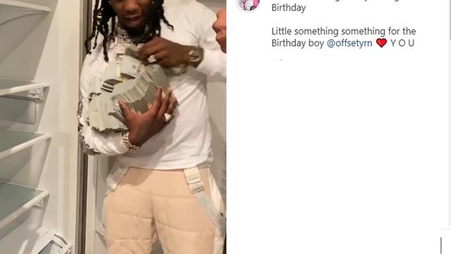 Hadiah ultah Offset dari Cardi B. (Instagram/ iamcardib)