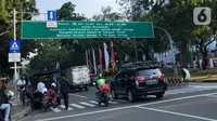 Aturan ganjil genap Jakarta kembali berlaku di awal pekan, Senin (5/8/2024). (Liputan6.com/Immanuel Antonius)