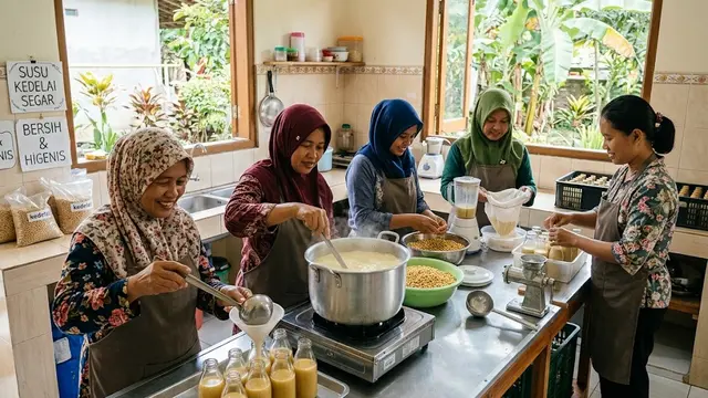 Produksi Susu Kedelai