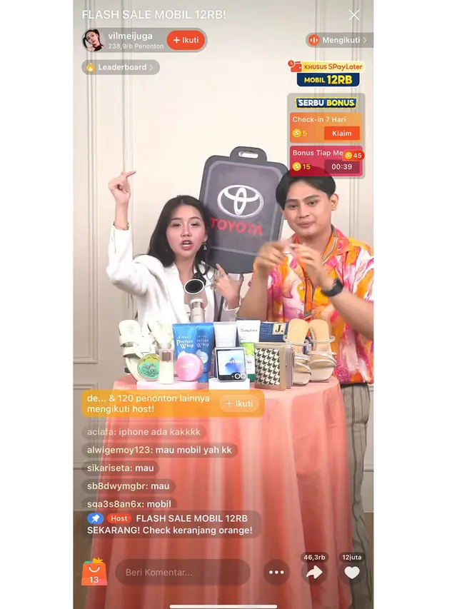 Sesi Live Shopping Vilmei Pecah Banget, Curi Perhatian hingga 1,5 Juta Penonton!