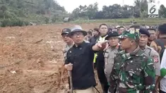 Gubernur Jawa Barat Ridwan Kamil meninjau lokasi bencana longsor di Sukabumi, Kang Emil mengatakan wilayah Jawa Barat rentan akan bencana longsor di Indonesia.