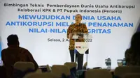 Komisi Pemberantasan Korupsi (KPK) berkolaborasi dengan PT Pupuk Indonesia (Persero) menyelenggarakan Bimbingan Teknis Antikorupsi (dok: Pupuk Indonesia)