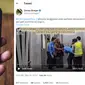 Viral Video 3 AVSEC Bandara Soekarno-Hatta Cium Tangan dan Kawal Habib Bahar. (Doc: Twitter |&nbsp;@Dennysiregar7)