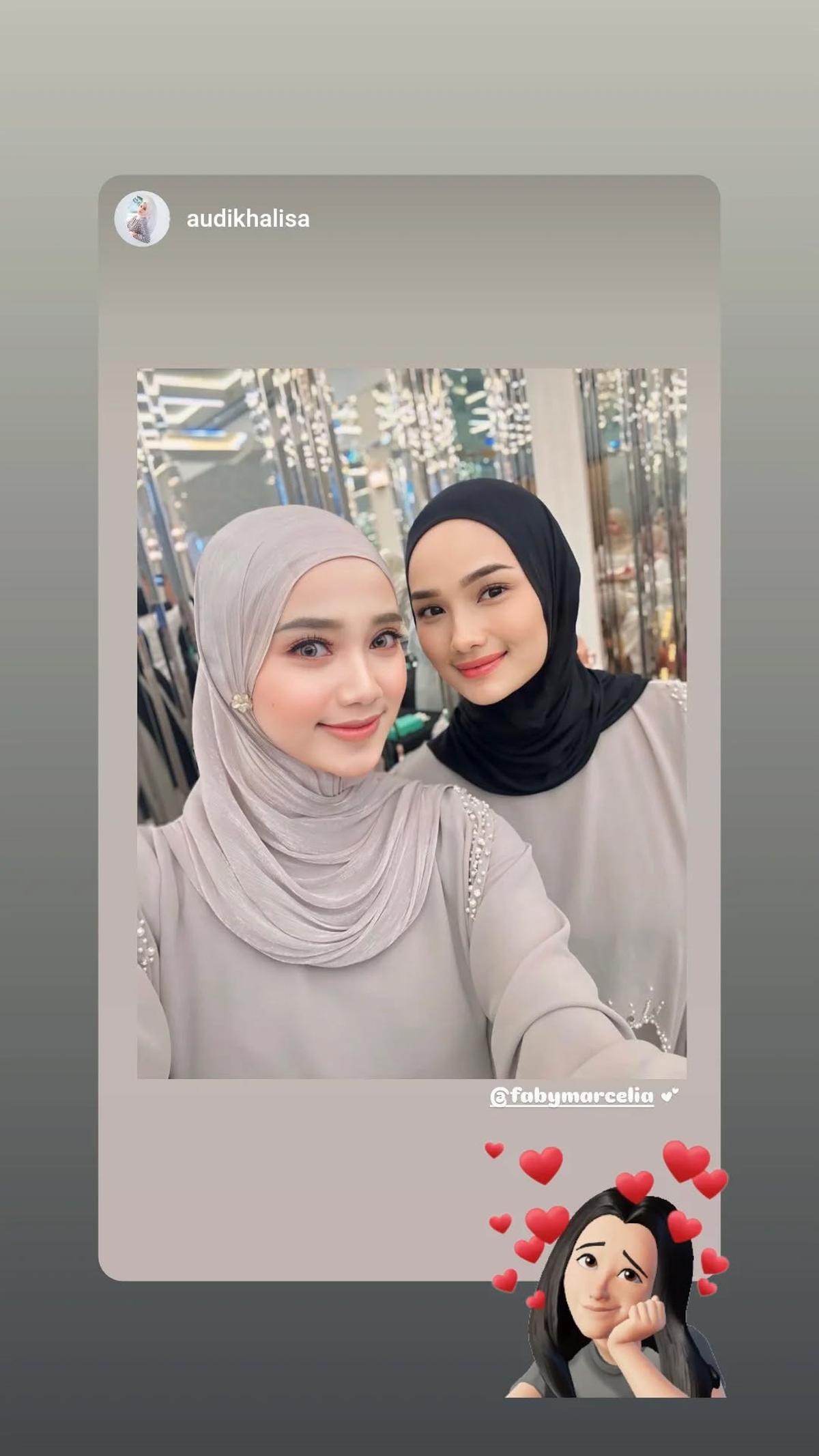 7 Potret Faby Marcelia Bareng Sederet Seleb Berhijab, Senang Bisa Kumpul dengan Circle Positif