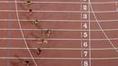  Sejumlah Atlet lari putri bersaing di 100 meter selama IAAF World Championships di Stadion Nasional di Beijing, Cina (26/8/2015). (REUTERS/Pawel Kopczynski)