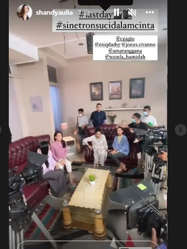 Momen syuting episode terakhir Suci Dalam Cinta