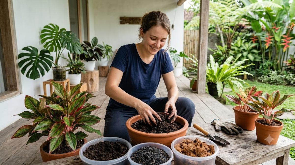 Cara Membuat Aglaonema Lebih Berwarna
