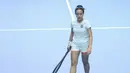Tampil dalam kejuaraan tenis yang dibuat oleh Rans, Yura memilih outfit sederhana untuk tampil pada perhelatan tersebut.  [Foto: Instagram/ Yura Yunita]