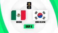 Meksiko vs Korea Selatan di Piala Dunia 2026. (KLY)
