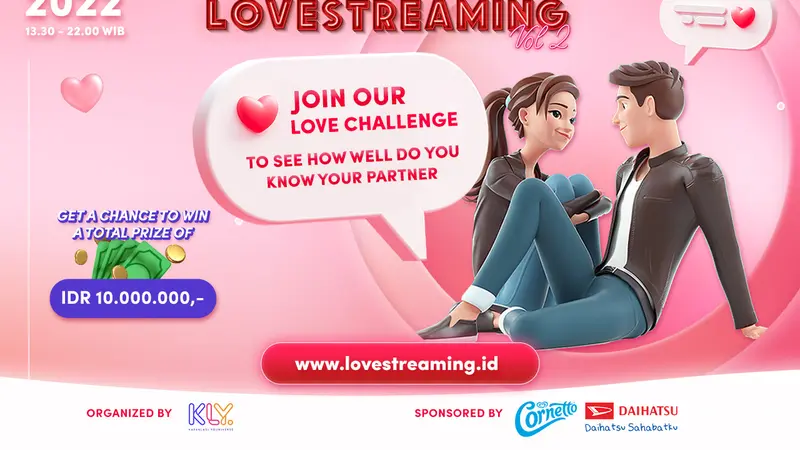 Lovestreaming Vol 2 bakal menghadirkan tantangan berhadiah.