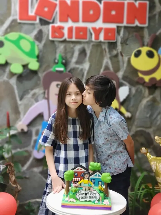 6 Momen Ulang Tahun London Abigail Dimitri ke-10, Putri Kedua Wulan Guritno