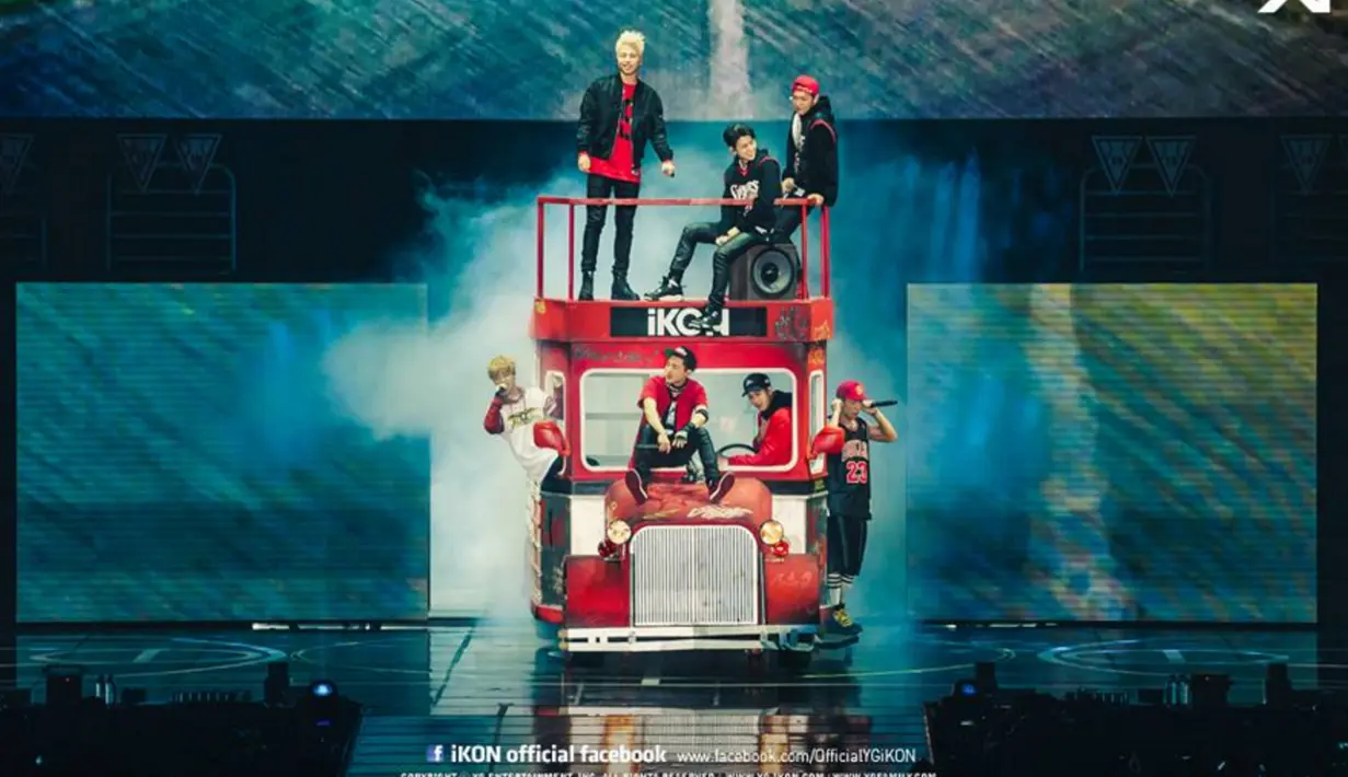 iKON sempat merasa gugup saat menggelar konser perdana di kampung halamannya, Korea Selatan, bersyukur bisa tampil total hingga akhir acara. (YG Entertainment)