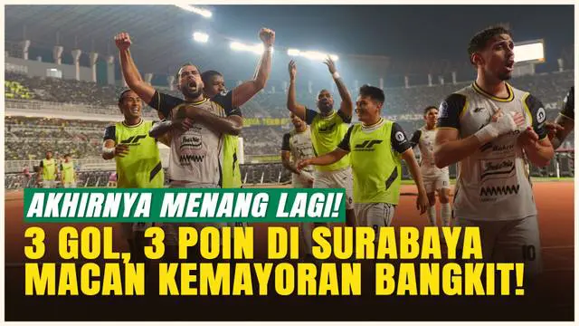Persija Jakarta akhirnya bangkit! Usai dua kekalahan beruntun, Macan Kemayoran tampil menggila dengan menaklukkan Persebaya Surabaya 3-1 di Stadion GBT. Gol dari Dony Tri Pamungkas, Jordi Amat, dan Allano Lima jadi pembeda, sekaligus membawa Persija ...
