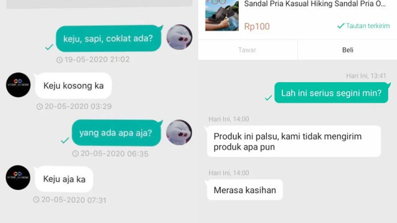 Chat Balasan Admin Olshop yang Bikin Greget, Enggak Habis Pikir