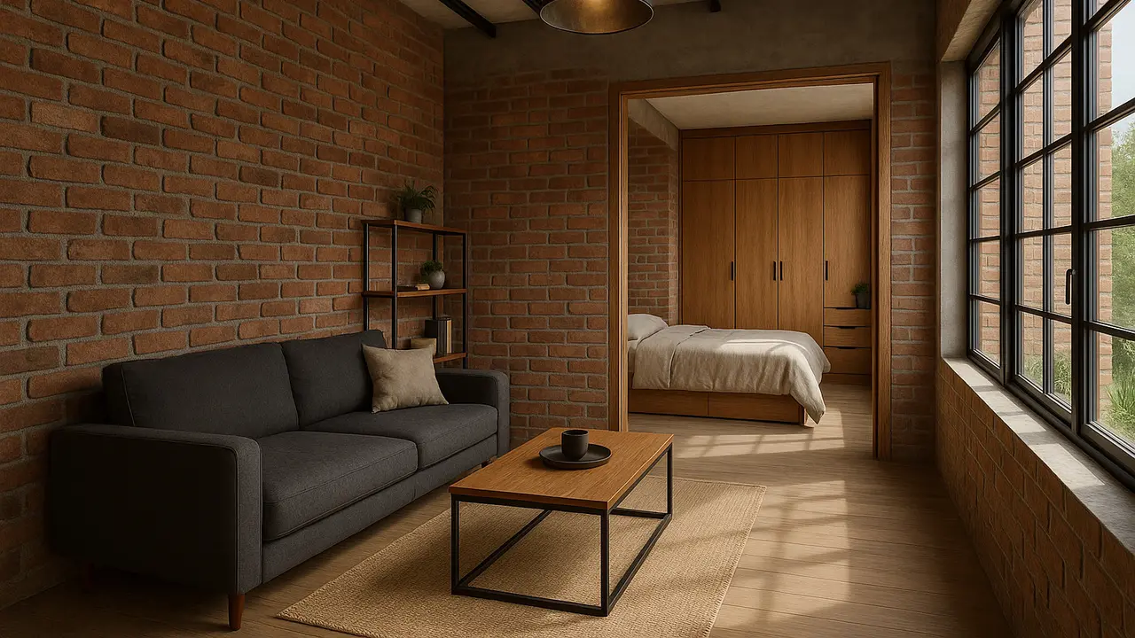 Rumah 5x7 Industrial Minimalis (Foto: ChatGPT)