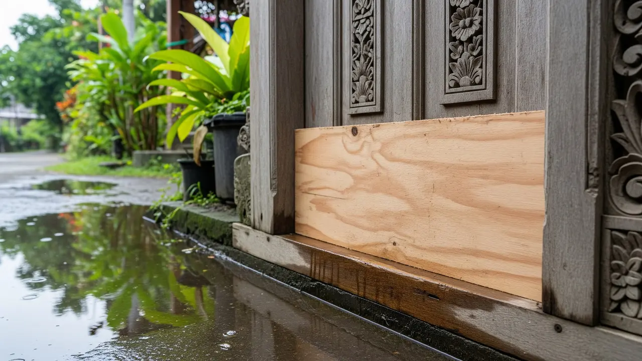 9 Cara Mengatasi Air Hujan Masuk dari Celah Pintu Rumah, Ampuh dan Mudah