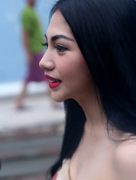 Tak menampik kalau di mata Kezia Karamoy, sosok Billy Syahputra dapat membuatnya nyaman. (Andy Masela/Bintang.com)