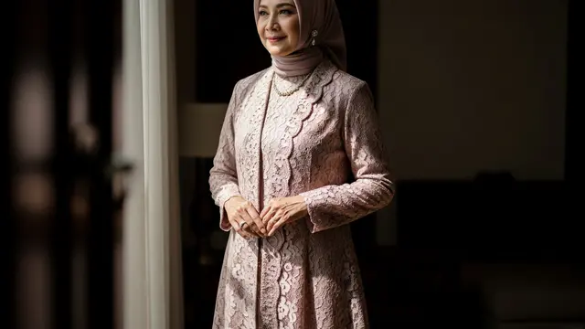 Gamis Blazer Brokat.