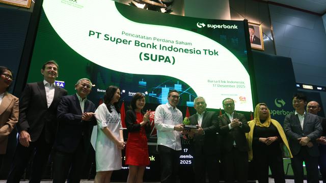 Superbank Resmi Melantai di Bursa Efek Indonesia