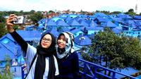 6 Kampung Indah yang Bernuansa Serba Biru. (Sumber: Merdeka.com/Darmadi Sasongko)
