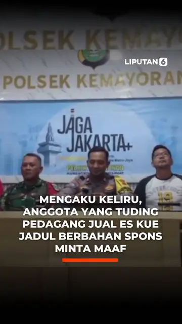 Mengaku Keliru, Anggota yang Tuding Pedagang Jual Es Kue Jadul Berbahan Spons Minta Maaf