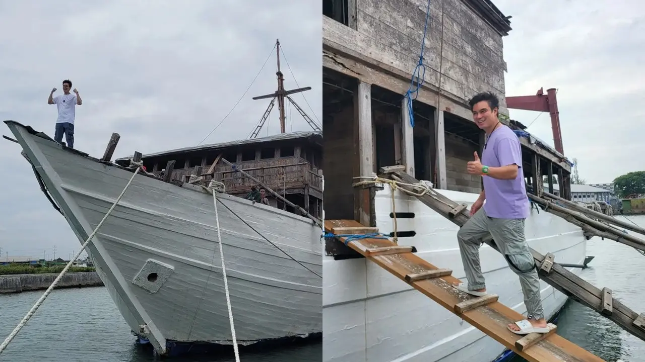 Potret Kapal Pinisi Baim Wong
