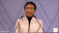 Maria Ressa, jurnalis dari Filipina yang meraih Nobel Perdamaian 2021. Dok: Nobel Prize