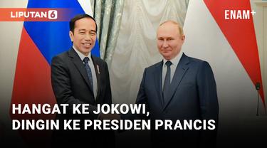 Vladimir Putin Bertemu Jokowi, Perbandingan Sikap ke Presiden Prancis Disorot