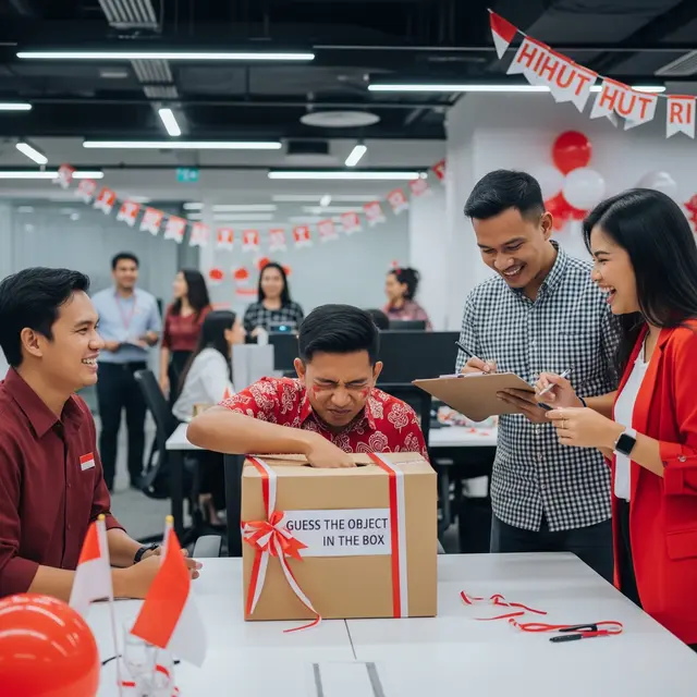 Lomba Tebak Benda dalam Kotak (AI Generated)