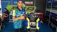 Richard Taroreh, pembalap asal Sorong jadi juara Yamaha Sunday Race 2017 (LIputan6.com/Defri Saefullah)