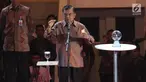 Wapres Jusuf Kalla memberikan sambutan saat meresmikan program Gerakan Nasional 1000 Startup Digital 2019 di Istora Senayan, Jakarta, Minggu (18/8/2019). (Liputan6.com/Angga Yuniar)