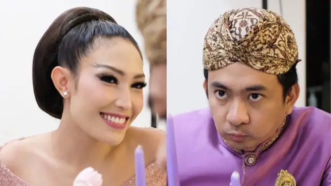 Momen Perayaan Anniversary Ke-9 Ayu Dewi dan Regi Datau, Nostalgia Pakai Baju Nikah. (Sumber: Instagram/mrsayudewi)