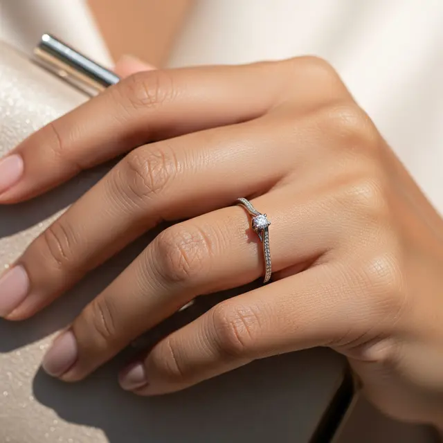 Model Cincin Berlian Luxury Look Minimalis 2026 (AI)