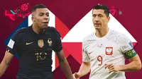 Piala Dunia 2022 - Head to Head Kylian Mbappe dan Robert Lewandowski (Bola.com/Bayu Kurniawan Santoso)