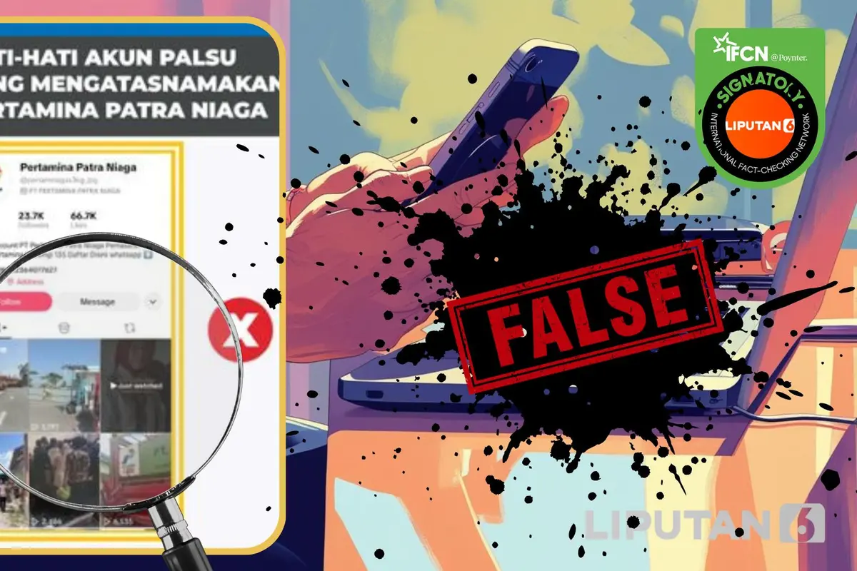 Cek Fakta Liputan6.com menangkap layar klaim akun TikTok Pertamina Patra Niaga untuk pendaftaran pangkalan LPG bersubsidi