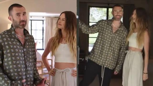 Adam Levine dan Behati Prinsloo saat di rumahnya