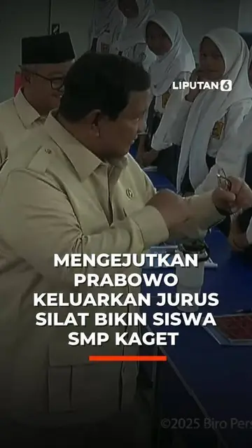 Mengejutkan Prabowo Keluarkan Jurus Silat Bikin Siswa SMP Kaget