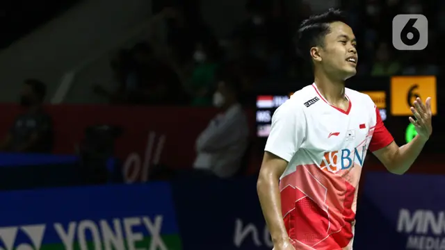 FOTO: Anthony Sinisuka Ginting Melenggang ke Semifinal Indonesia Masters 2022