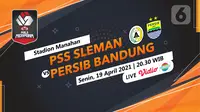 PSS vs Persib Bandung di Piala Menpora 2021. (Liputan6.com/Trie Yasni)