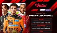 Formula 1 Pirelli British Grand Prix 2026 Siaran Langsung di Vidio