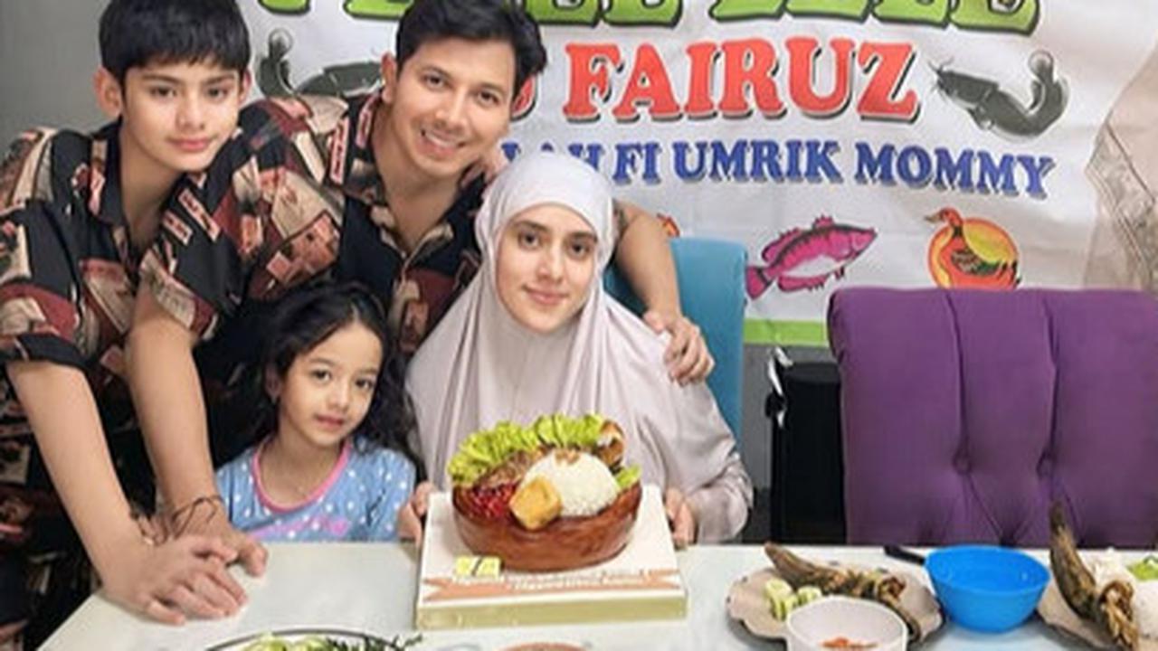 Potret Kejutan Ultah Fairuz A Rafiq dengan Konsep ala Warung Pecel Lele di Rumah, Bentuk Kuenya Gemas Banget