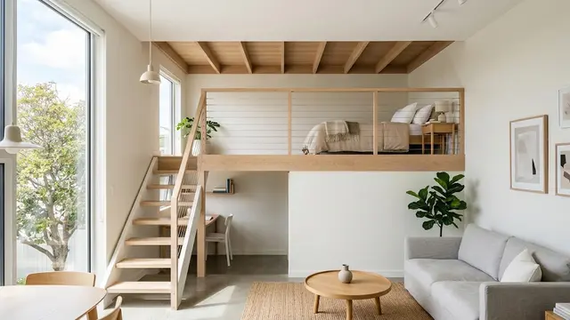 Mezzanine dengan Palet Warna Terang