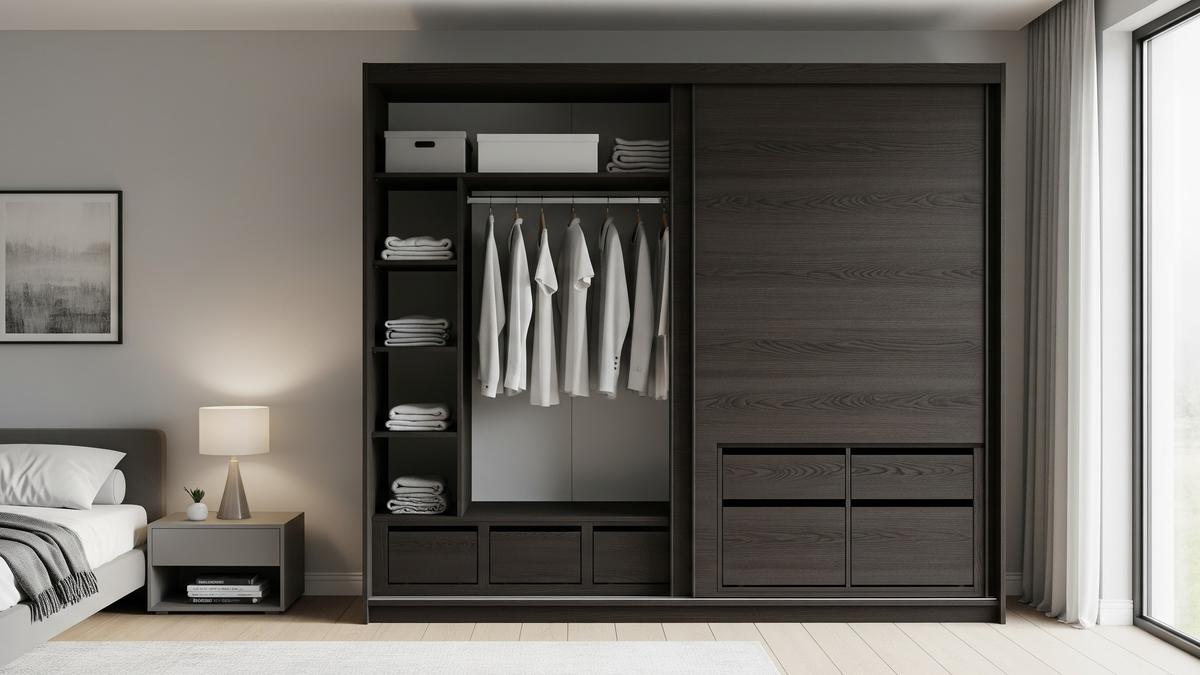 7 Model Lemari Pakaian Pintu Geser dari Papan, Solusi Efisien untuk Ruangan Sempit