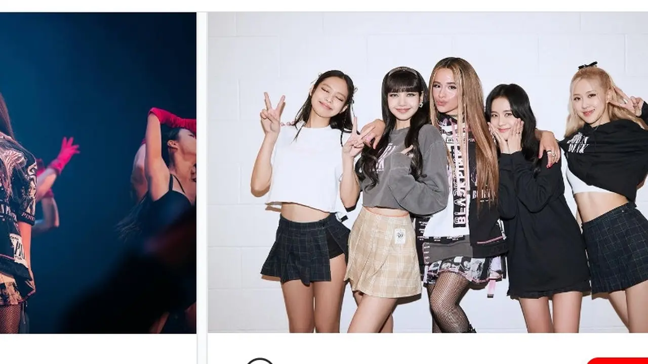 Camila Cabello jadi bintang tamu konser Blackpink di Los angeles, Amerika Serikat (Foto: Instagram camila_cabello)