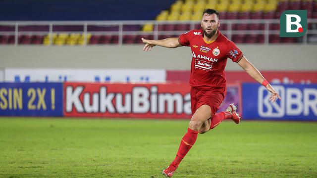 Foto: Gol Marko Simic Bawa Persija Jakarta Ungguli Persib Bandung di Babak Pertama dalam Laga Pekan ke-12 BRI Liga 1