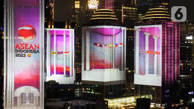 Potret Video Mapping di Gala Dinner KTT ASEAN