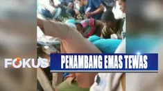 Diduga mereka tewas tersengat aliran listrik dari genset yang digunakan untuk menambang.