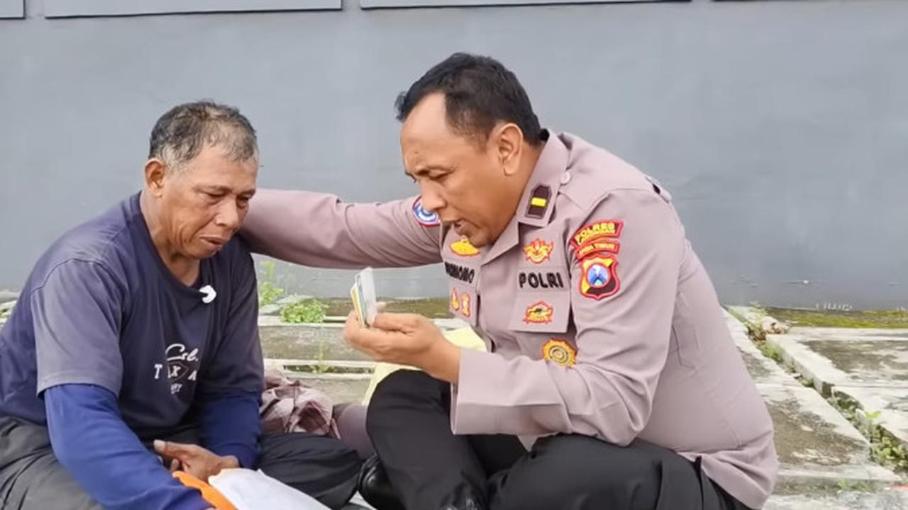 Pria Paruh Baya Kader NU Terlantar di Jalanan Usai Istri Meninggal, Ketemu Ipda Purnomo ini yang Terjadi